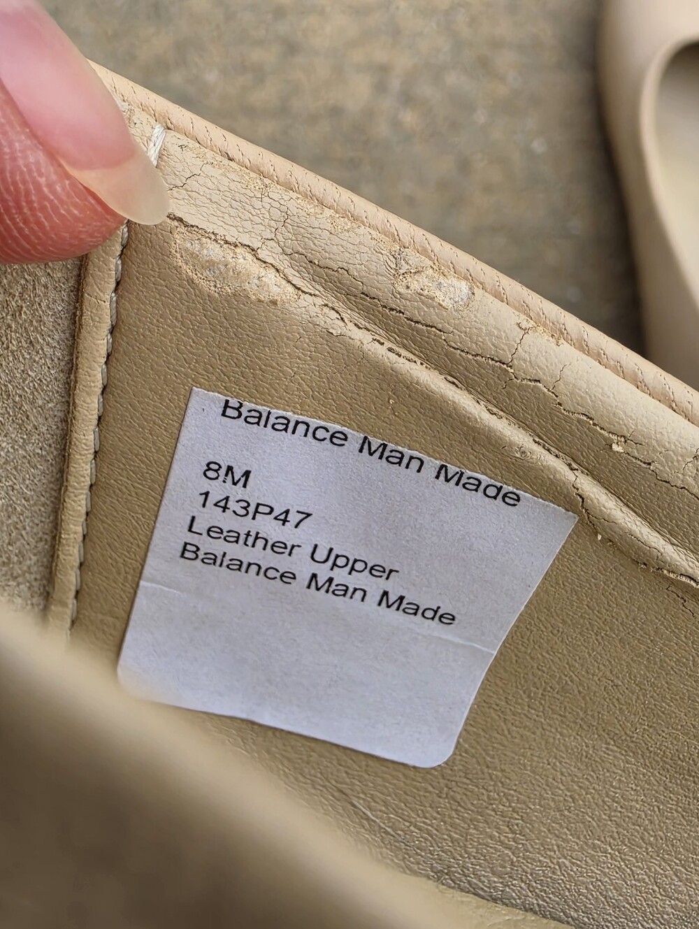 Naturalizer Balance Nude Leather Ballet Flats Women's Size 8M Beige Comfort Shoe - Picture 5 of 6